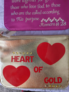 Metallic Pouches (Decorated/Sold as is)