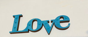 WOODEN WORD DECORATIONS