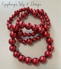 Load image into Gallery viewer, BRACELETS: Shiny, pearl-beaded bracelets
