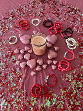 Load image into Gallery viewer, BRACELETS: Valentine&#39;s Day Expression, Seed &amp; Heart Beads
