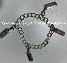 Load image into Gallery viewer, BRACELETS: Charm Bracelets (rectangular) Inspirational Words Bracelets
